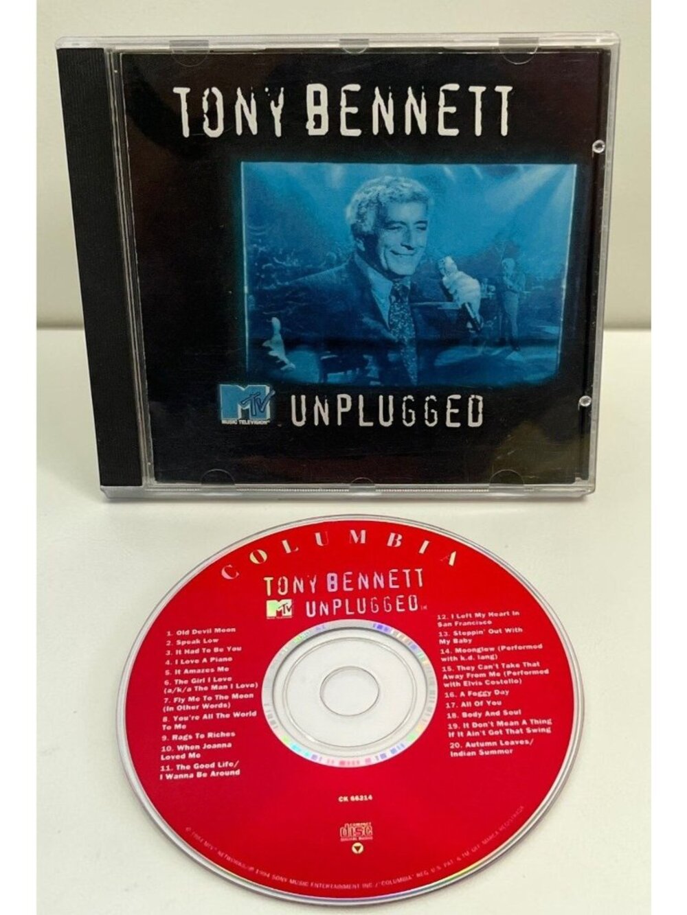 Tony Bennett MTV Unplugged CD Ralph Sharon Trio 1994 Jazz Big Band 20 Songs